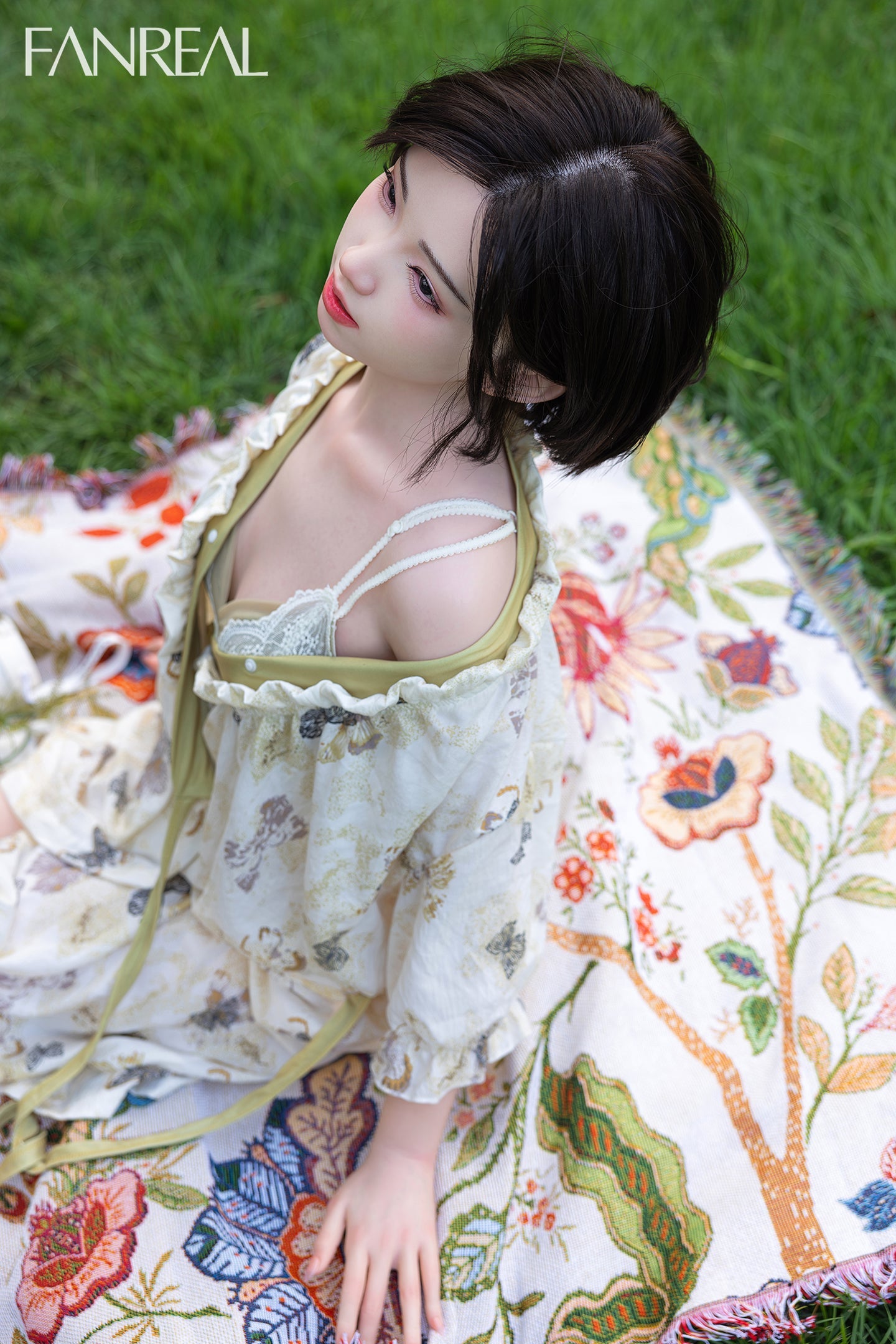 153cm/5ft B-cup Short Hair Japanese Silicone Sex Doll - Molly ROS Fair