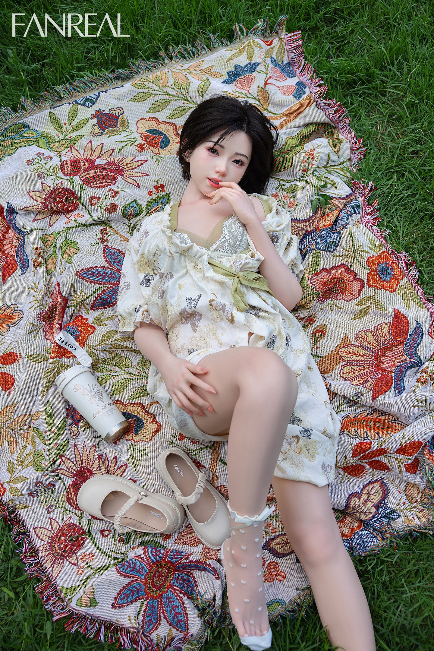 153cm/5ft B-cup Short Hair Japanese Silicone Sex Doll - Molly ROS Fair