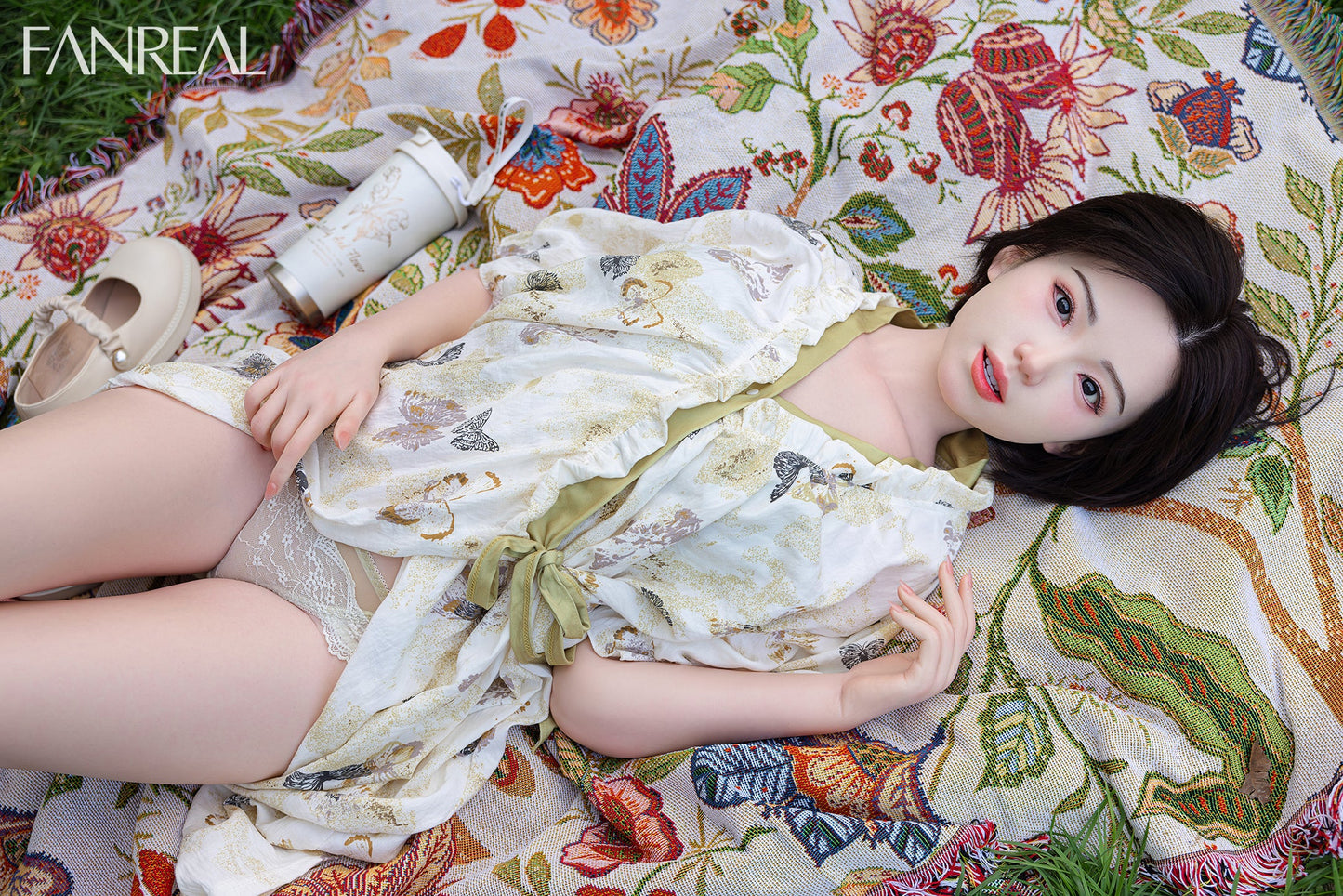 153cm/5ft B-cup Short Hair Japanese Silicone Sex Doll - Molly ROS Fair