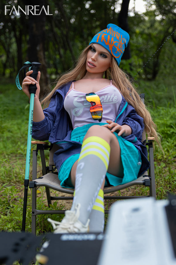 155cm/5ft1 F-cup Real Skin Silicone Love Doll - Kelly ROS Tan