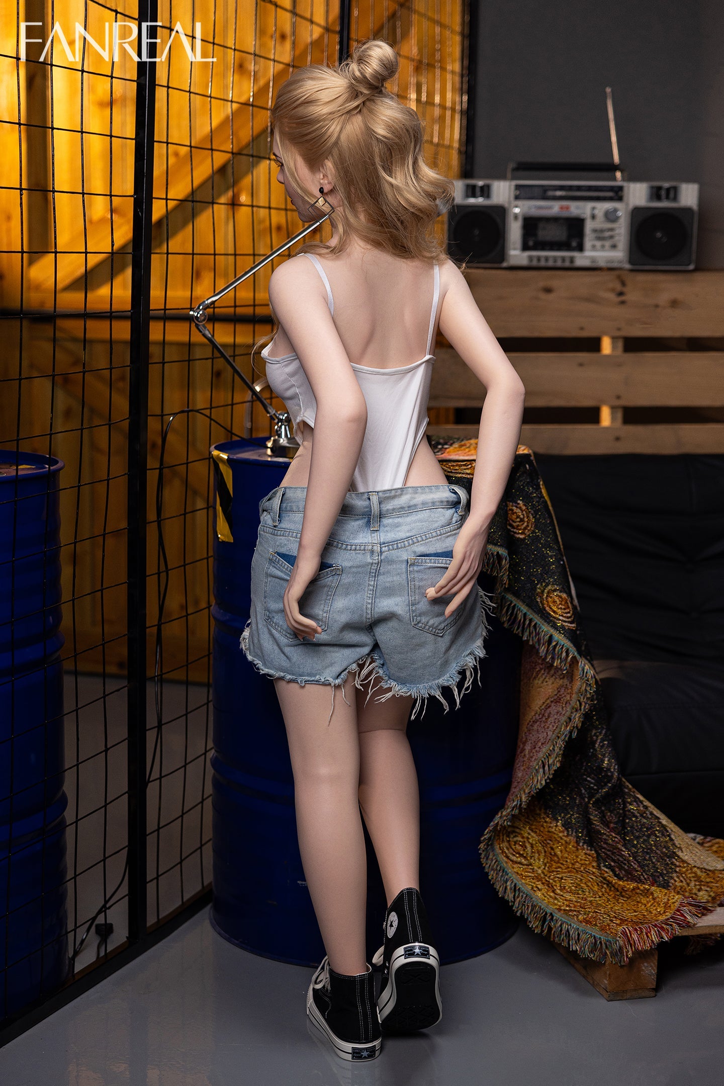 155cm/5ft1 F-cup Real Skin Silicone Sex Doll - Gina ROS Fair01