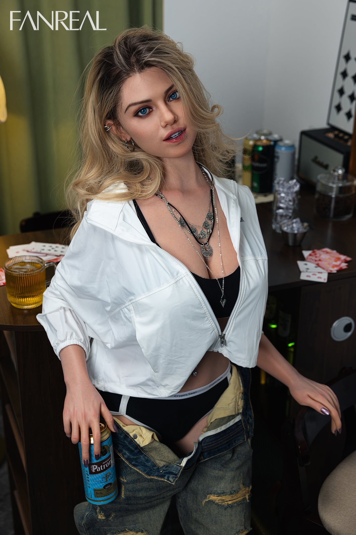 168cm/5ft6 F-cup Silicone Sex Doll Maria ROS B Tan