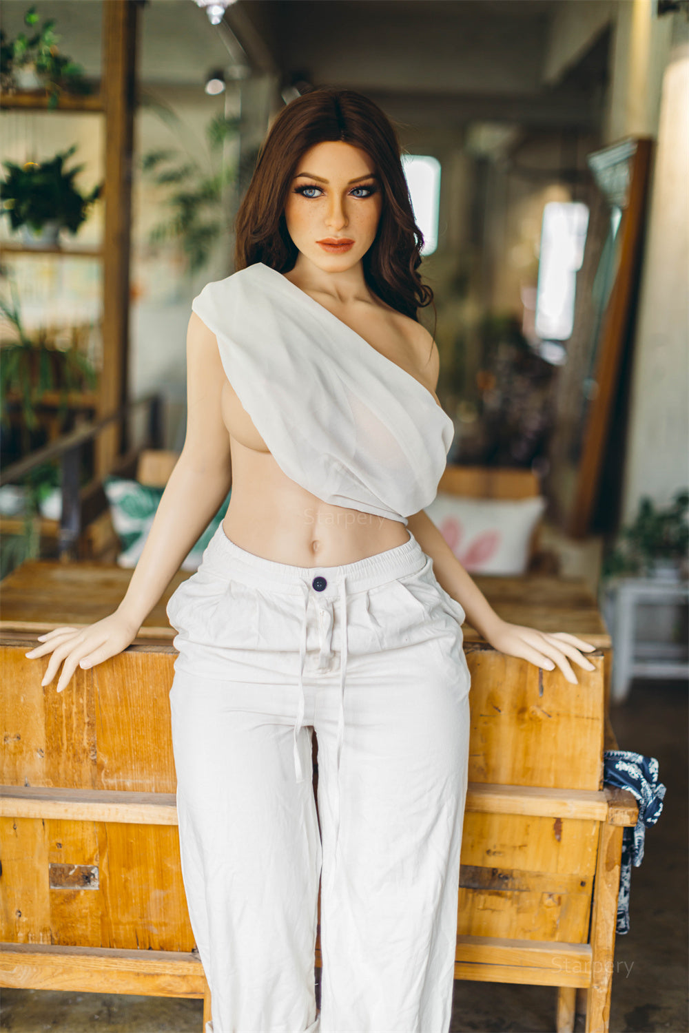 165cm/5ft5 G-cup Silicone Head BBW Big Booty Sex Doll – Adele