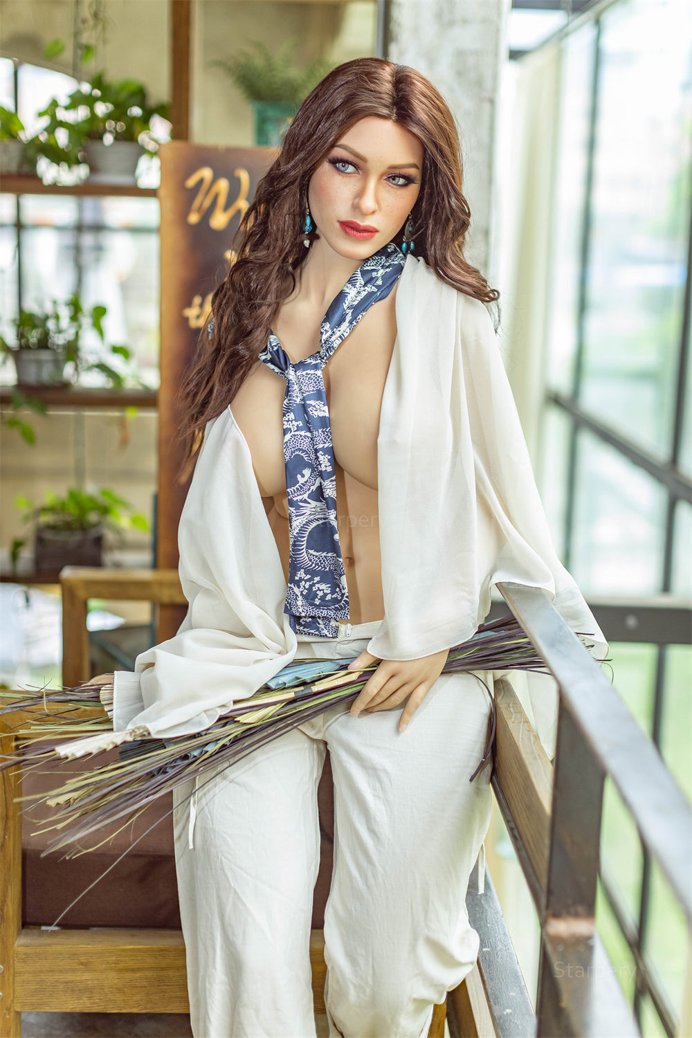 165cm/5ft5 G-cup Silicone Head BBW Big Booty Sex Doll – Adele