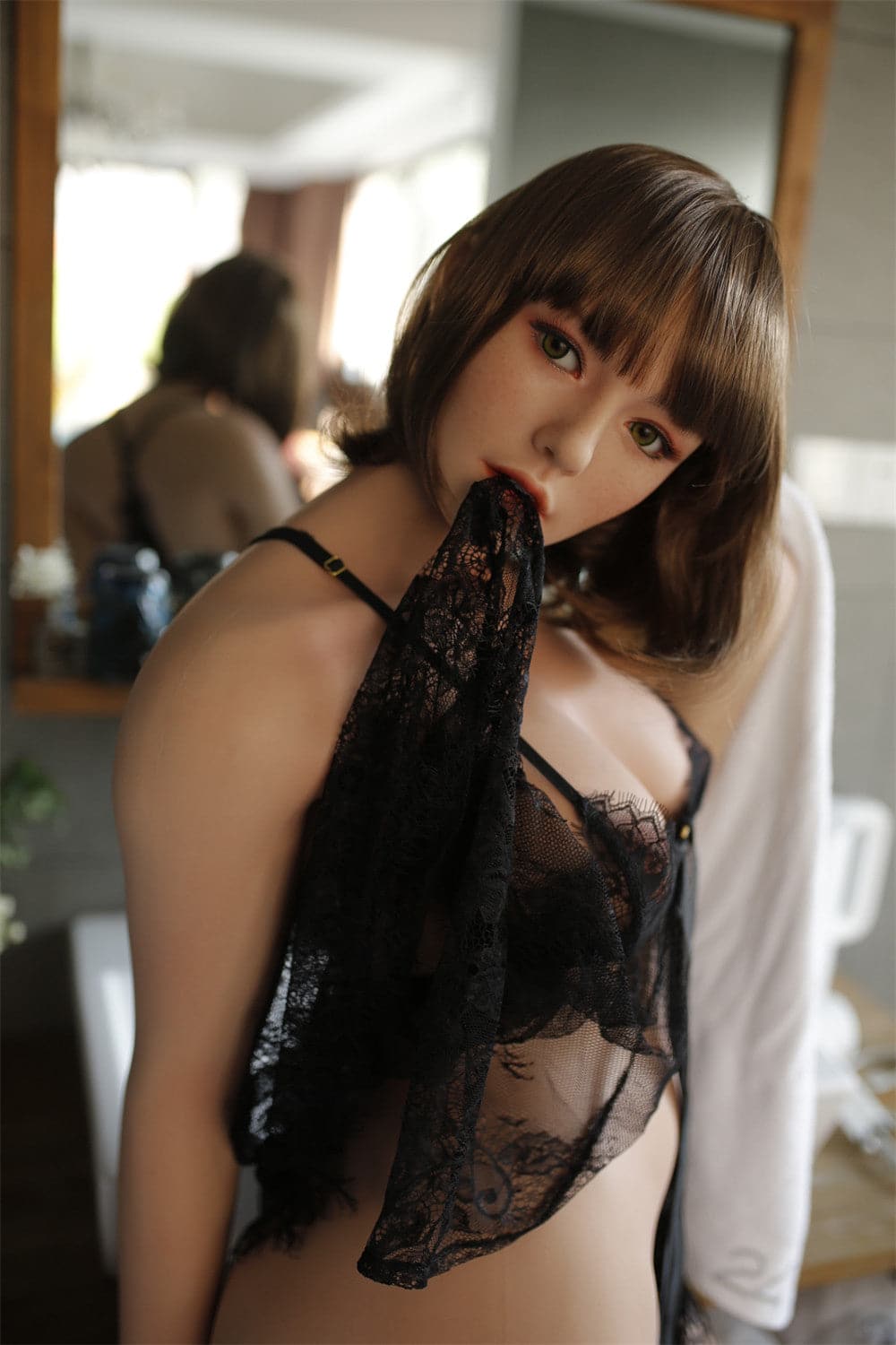 165cm/5ft5 D-cup Asian Silicone Head Sex Doll – Essence