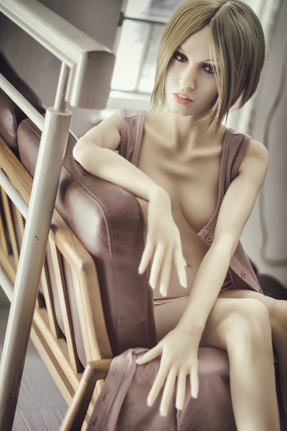 168cm/5ft6 A-cup Skinny TPE Sex Doll with #162