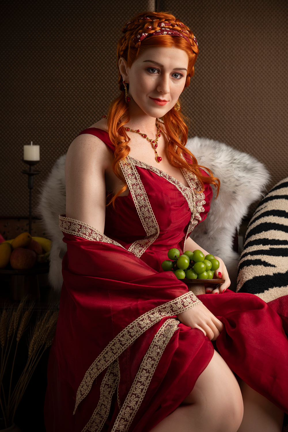 165cm/5ft5 G-cup BBW Big Booty Silicone Head Sex Doll – Lucretia