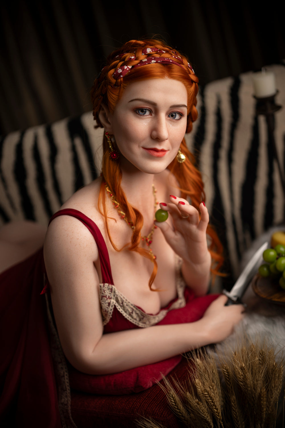 165cm/5ft5 G-cup BBW Big Booty Silicone Head Sex Doll – Lucretia