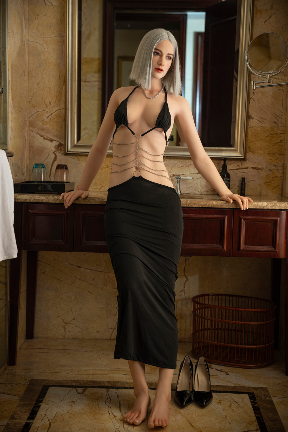 176cm/5ft9 C-cup Silicone Sex Doll – GiGi ROS Head