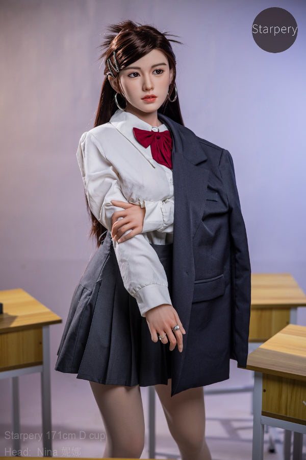 171cm/5ft7 D-cup Korean Silicone Head Sex Doll – Nina