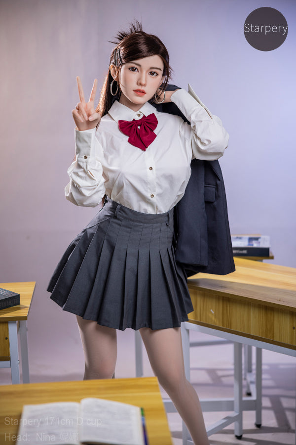 171cm/5ft7 D-cup Korean Silicone Head Sex Doll – Nina