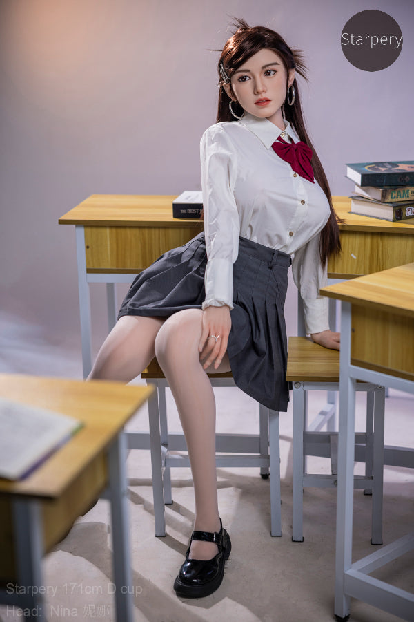 171cm/5ft7 D-cup Korean Silicone Head Sex Doll – Nina