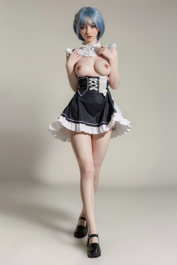 158cm/5ft2 D-cup Skinny Full Silicone Asian Sex Doll - #600