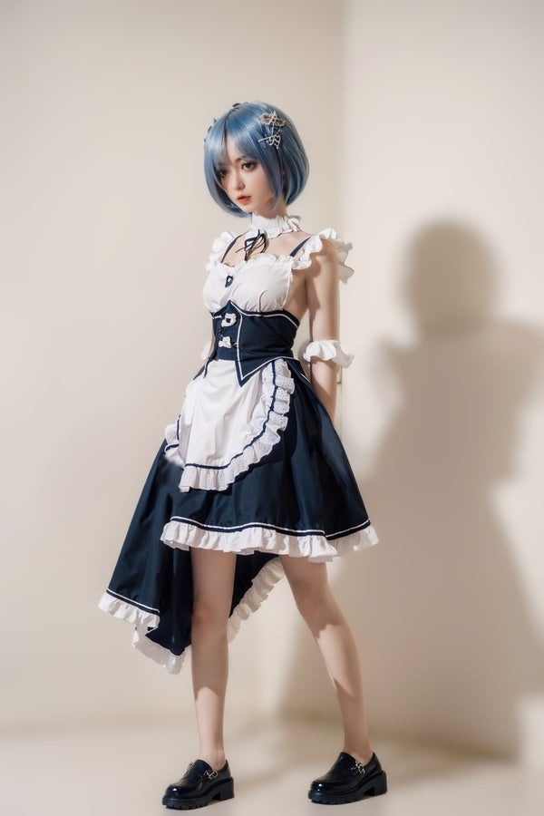 158cm/5ft2 D-cup Skinny Full Silicone Asian Sex Doll - #600