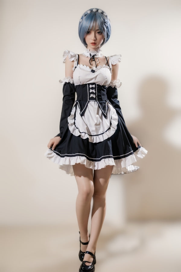 158cm/5ft2 D-cup Skinny Full Silicone Asian Sex Doll - #600