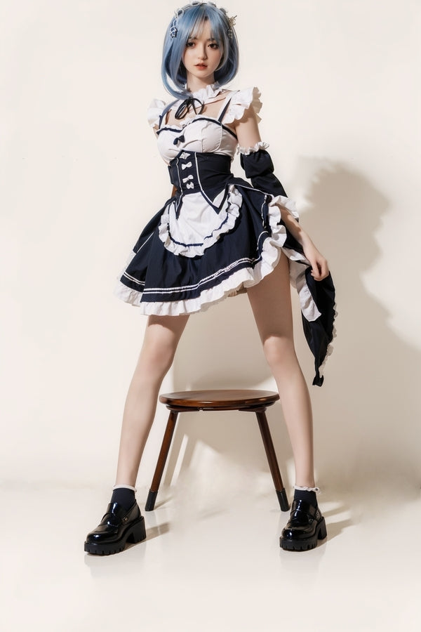 158cm/5ft2 D-cup Skinny Full Silicone Asian Sex Doll - #600