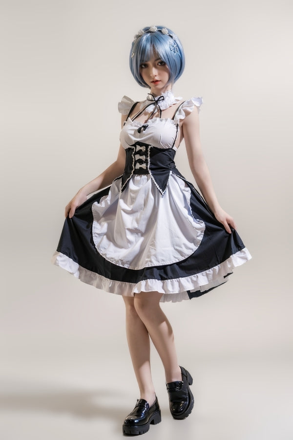 158cm/5ft2 D-cup Skinny Full Silicone Asian Sex Doll - #600