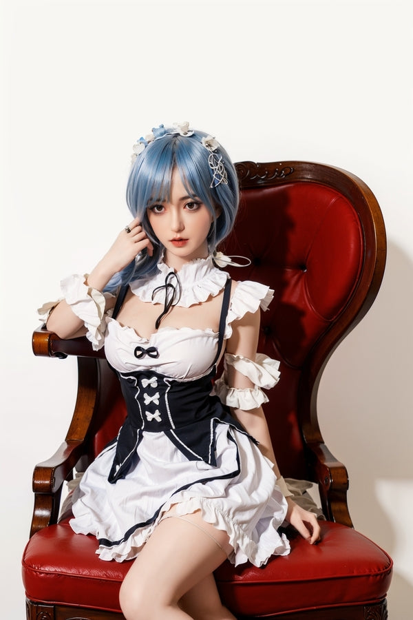 158cm/5ft2 D-cup Skinny Full Silicone Asian Sex Doll - #600