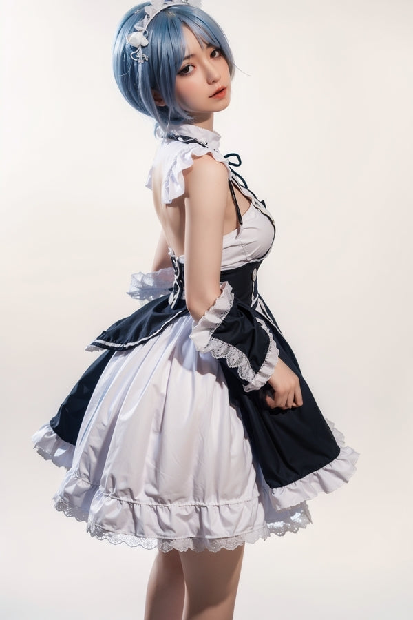 158cm/5ft2 D-cup Skinny Full Silicone Asian Sex Doll - #600