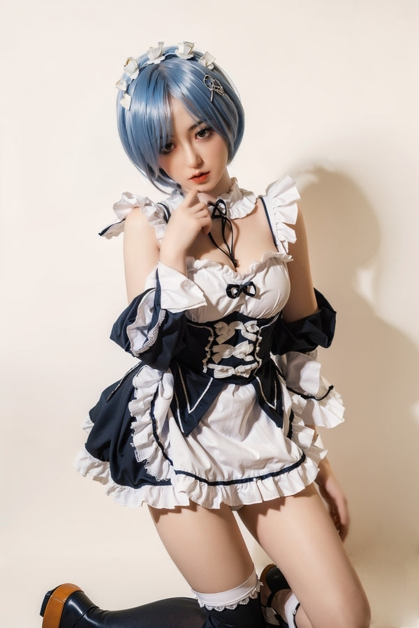 158cm/5ft2 D-cup Skinny Full Silicone Asian Sex Doll - #600