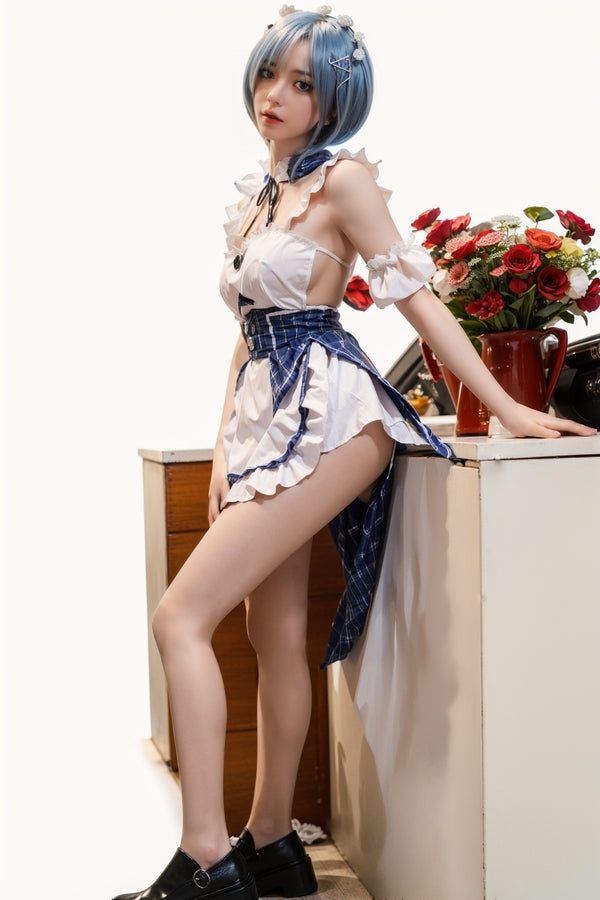 158cm/5ft2 D-cup Skinny Full Silicone Asian Sex Doll - #600