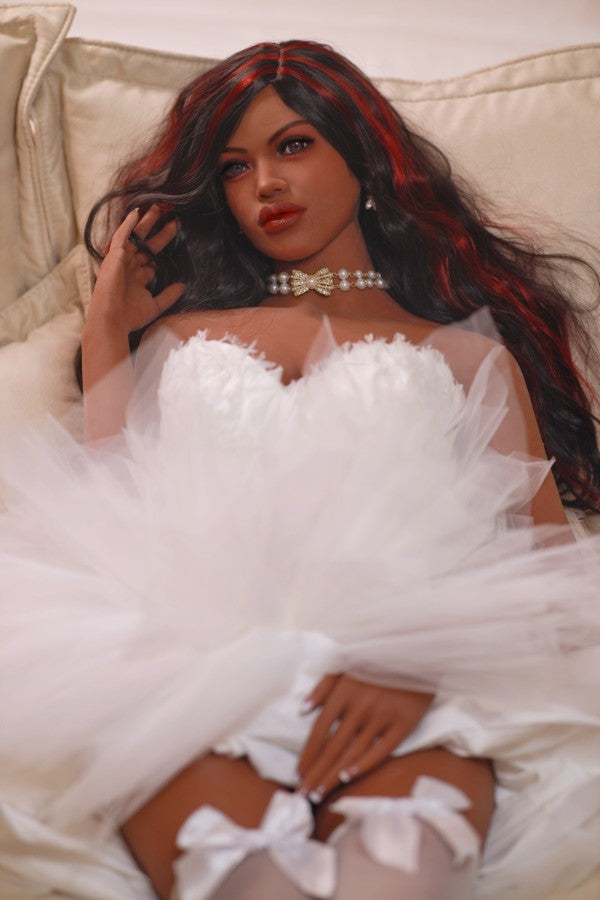 148cm/4ft10 F-Cup Black TPE Sex Doll #205