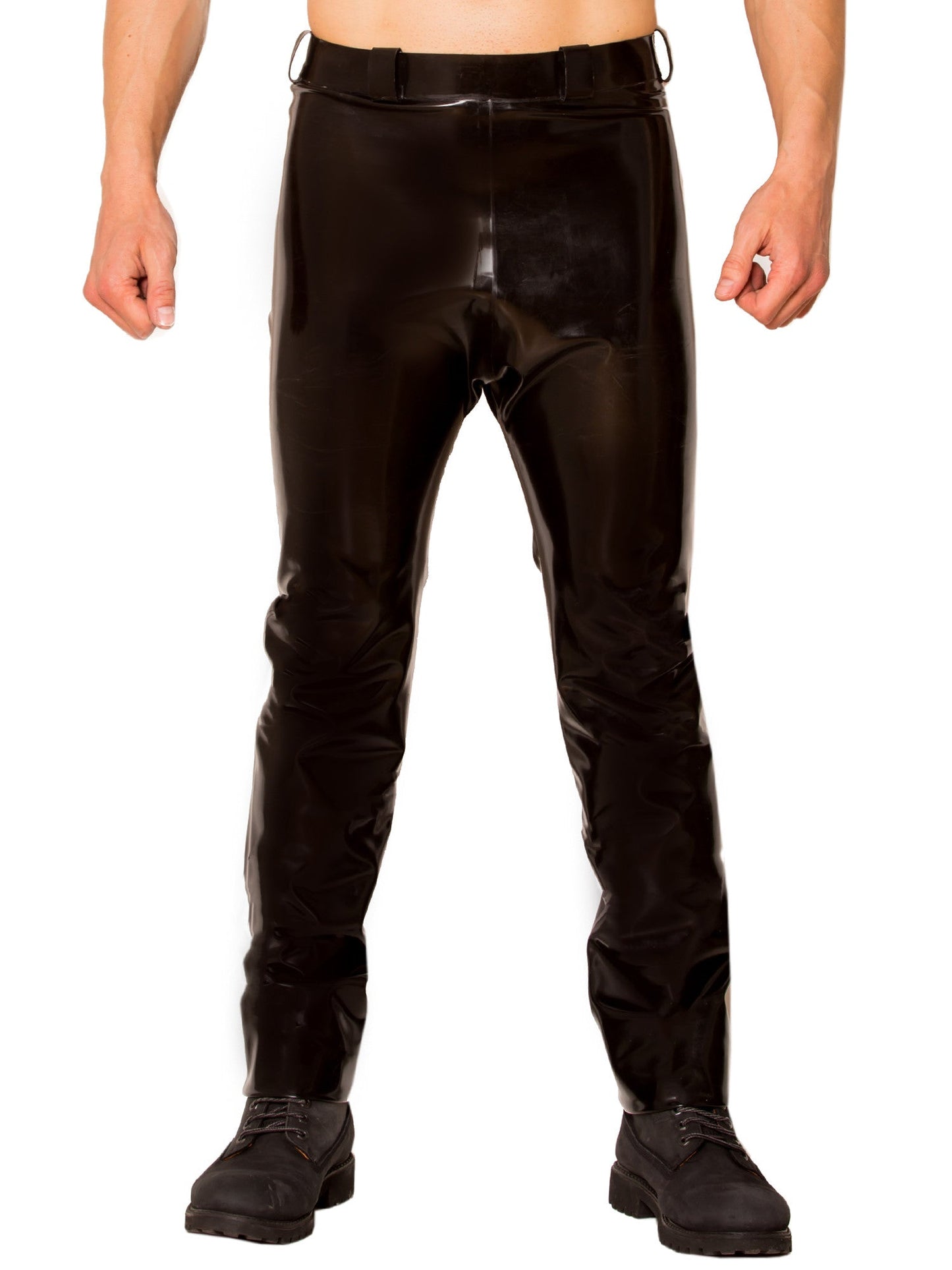 Midnight Black Latex/Rubber Jeans