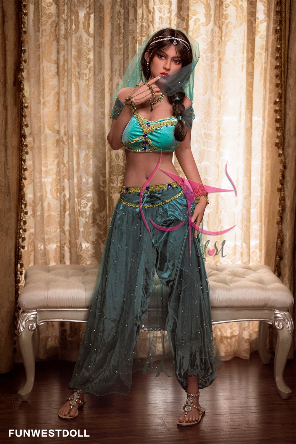 162cm/5ft4 F-Cup Aladdin Princess Jasmine Sex Doll