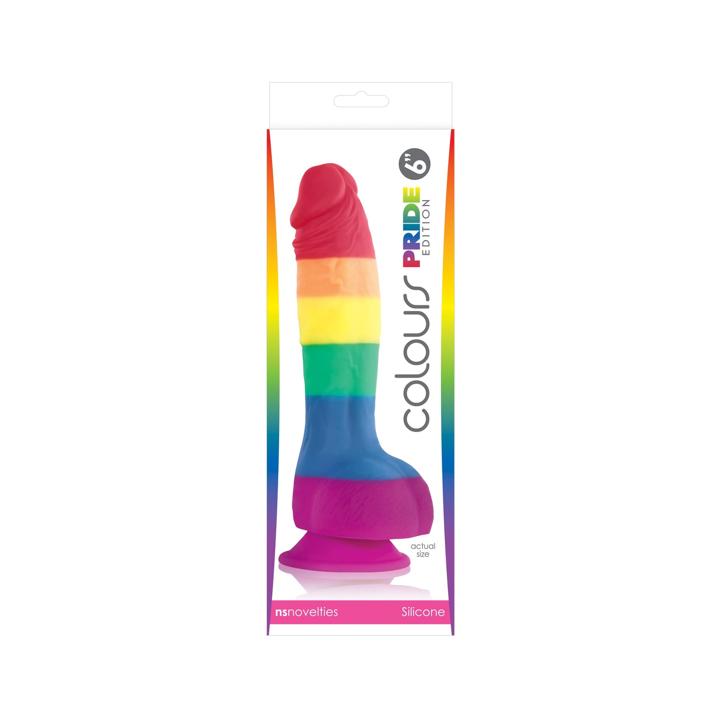 Fester 6-Zoll-Dildo der Pride Edition