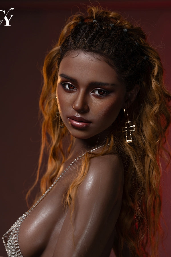 167cm/5ft6 C-cup Silicone Head Black Sex Doll – Naomi