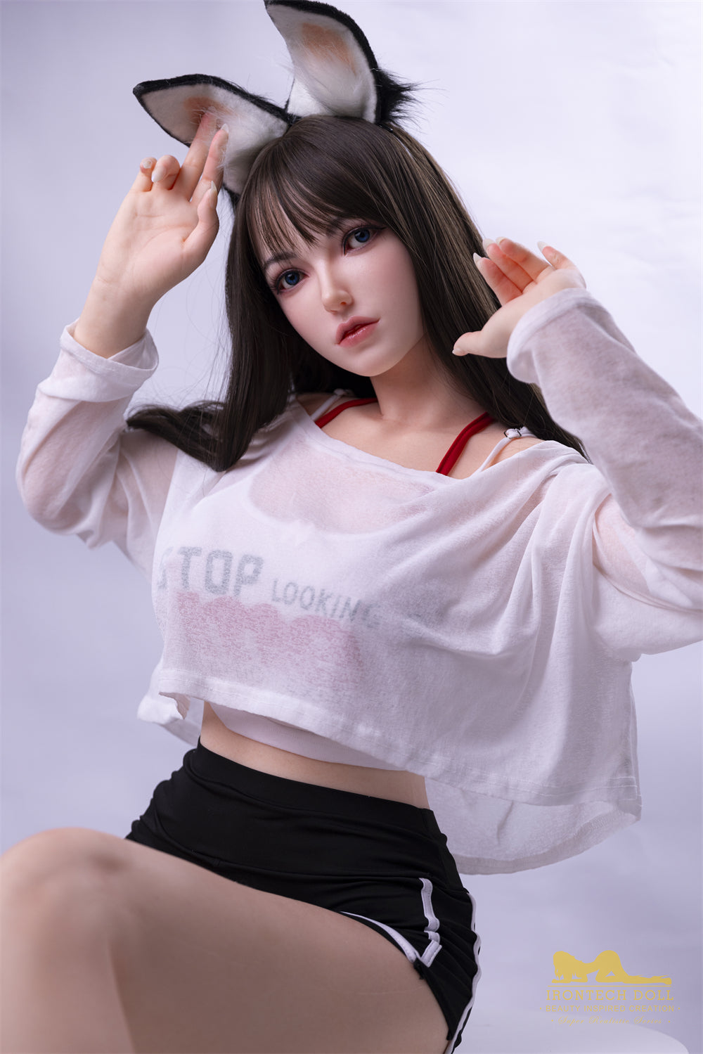 165cm/5ft5 G-Cup Japanese Bubble Butt Silicone Sex Doll - S41