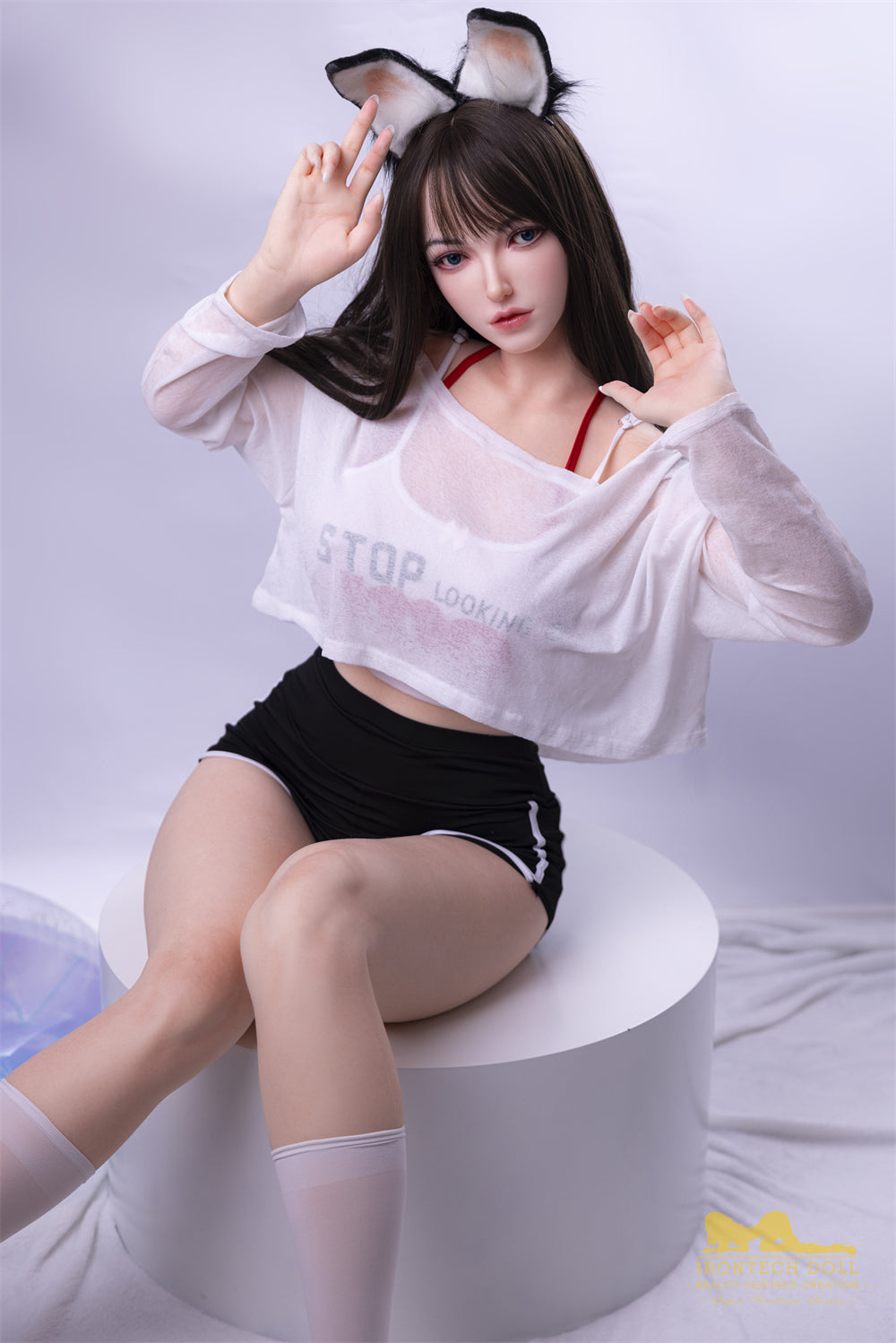 165cm/5ft5 G-Cup Japanese Bubble Butt Silicone Sex Doll - S41