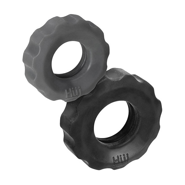 Lot de 2 bagues Hunky Junk Cog, taille 2