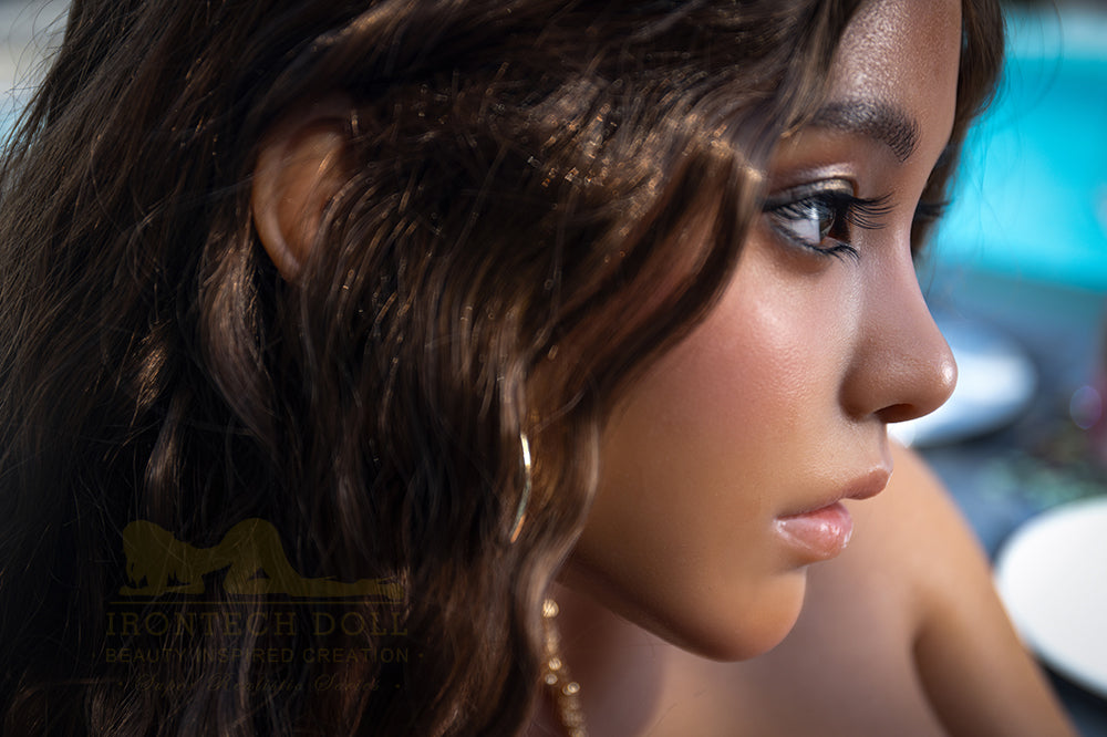 US In Stock - 164cm/5ft5 F-cup Silicone Sex Doll - S40 Dark Tanned