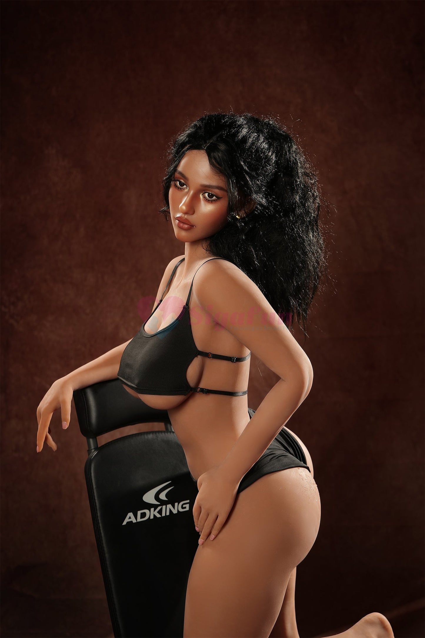 EU In Stock - 159cm/5ft3 E-Cup Silicone Head Sex Doll SG2 - Cecily Dark Tanned