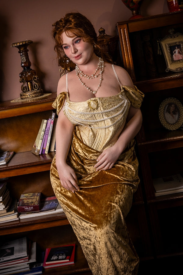 161cm/5ft3 H-cup SSBBW Big Booty Full Silicone Sex Doll - Ivory