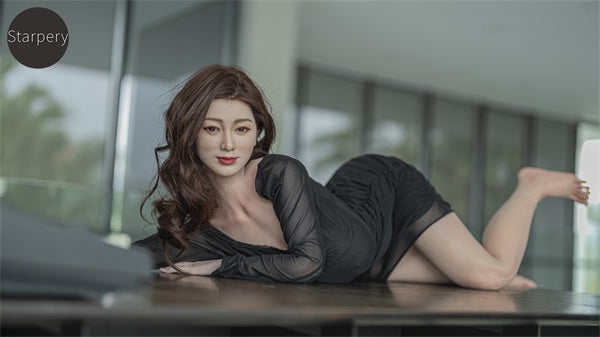 148cm/4ft9 J-cup ROS Silicone Head Lady Sex Doll – Hao
