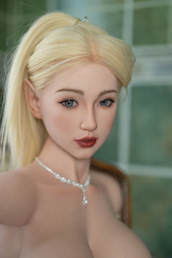 85cm/2ft9 G-cup Blonde Full Silicone Torso Sex Doll - Aurora