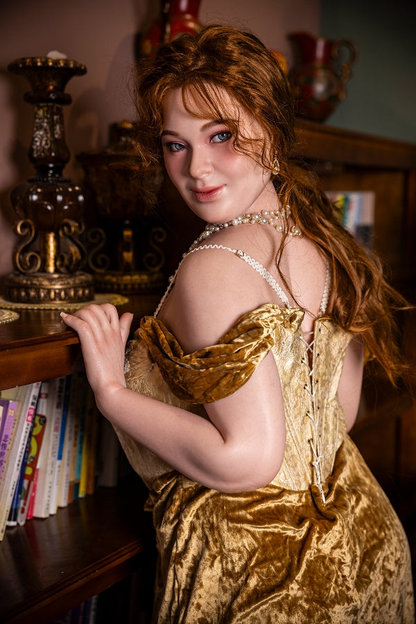 161cm/5ft3 H-cup SSBBW Big Booty Full Silicone Sex Doll - Ivory