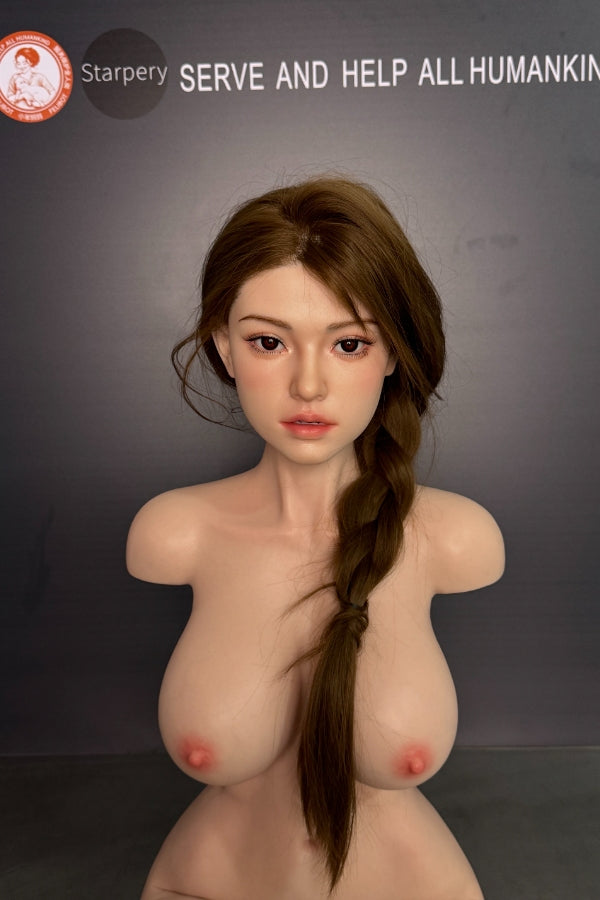 85cm/2ft9 G-cup Cute Full Silicone Torso Sex Doll - Qingwen