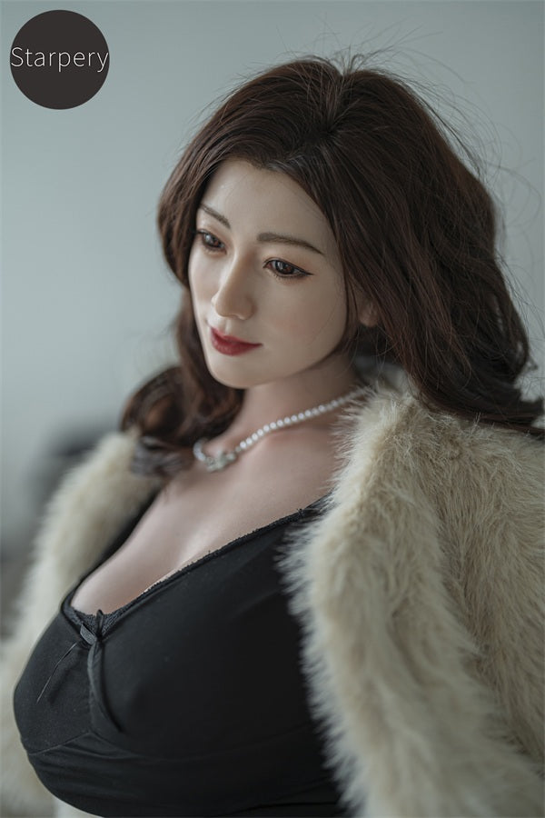 148cm/4ft9 J-cup ROS Silicone Head Lady Sex Doll – Hao