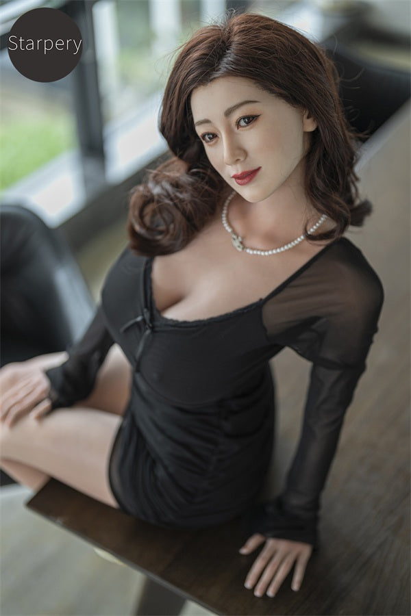 148cm/4ft9 J-cup ROS Silicone Head Lady Sex Doll – Hao