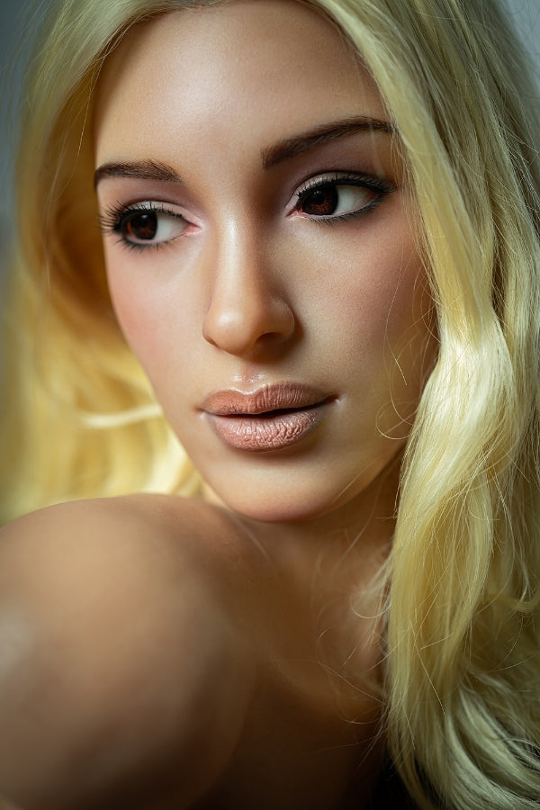 85cm/2ft9 G-cup Silicone Head Torso Sex Doll - Adele