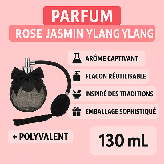Parfum D'Ambiance Sensuel Rose Jasmin Ylang Ylang