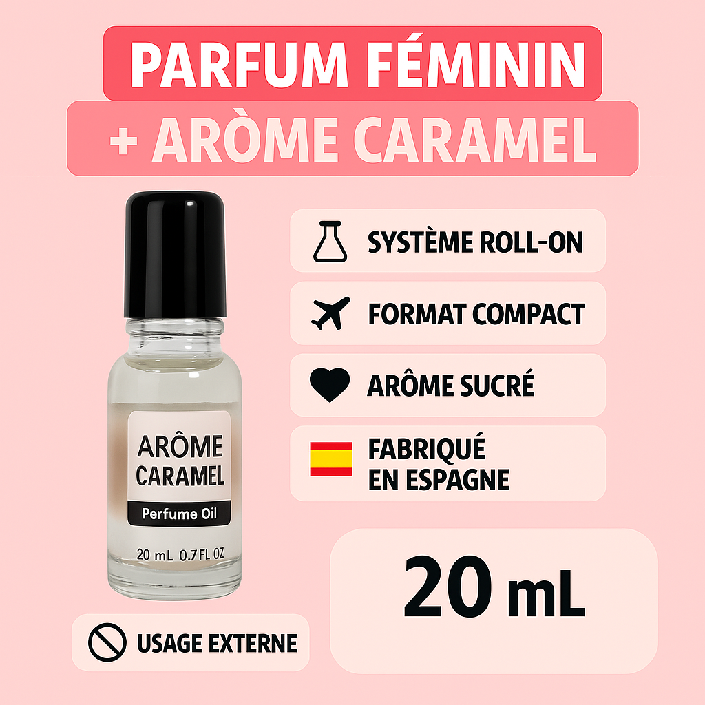Parfum Féminin Roll On Arôme Caramel