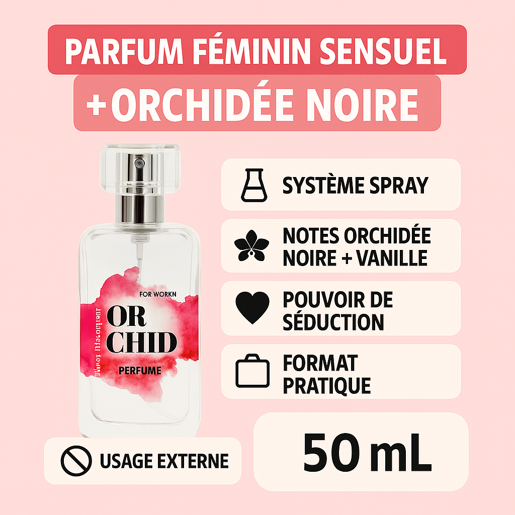 Parfum Féminin Sensuel Orchidée Noire