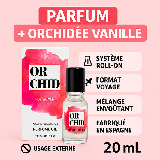 Parfum Roll On Sensuel Orchidée Vanille Femme