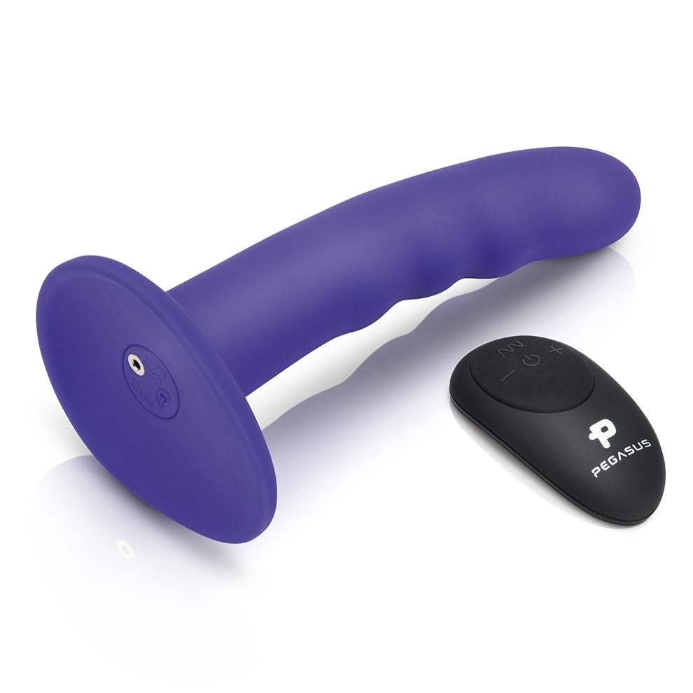 Vibrating Wave Dildo with Harness & Remote