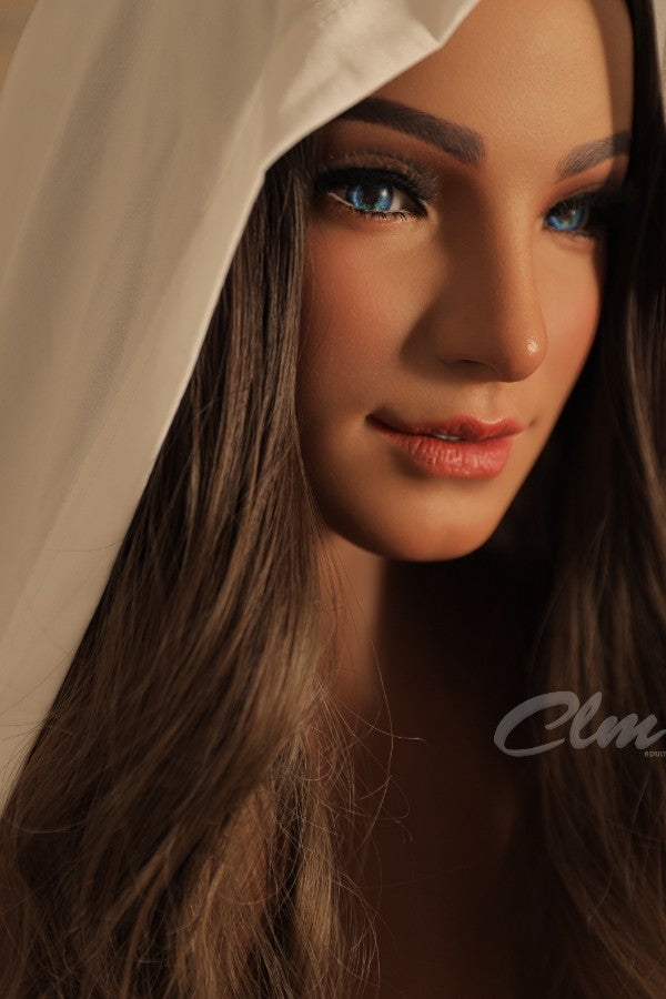 ❤️CLM Ultra❤️ 159cm/5ft3 E-Cup Bear Hugging Silicone BBW Big Booty Sex Doll SiE159 - Mouna(Suntan)