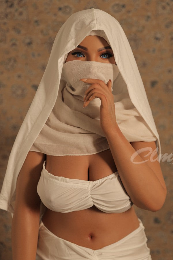 ❤️CLM Ultra❤️ 159cm/5ft3 E-Cup Bear Hugging Silicone BBW Big Booty Sex Doll SiE159 - Mouna(Suntan)